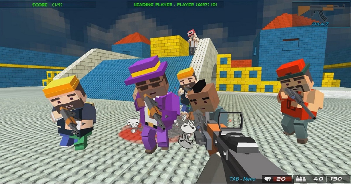 GunGame atış savaşı: bloklu gangster