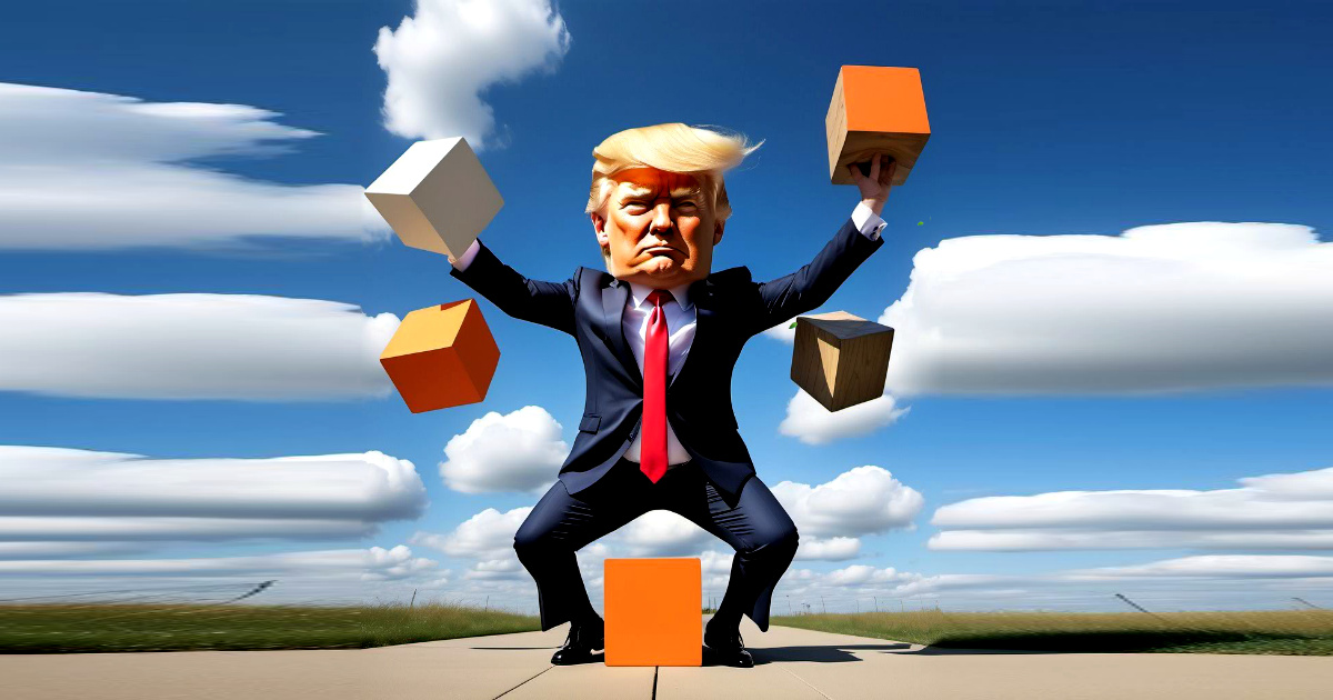 Trump Wobble Yürüyüş Mücadelesi